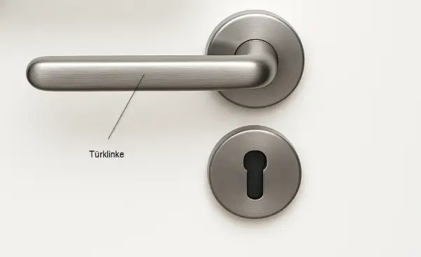 Türklinke in Edelstahl matt