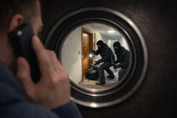 Nachbar beobachtet Einbruch in Laim und alarmiert die Polizei.