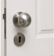 Different types of door handles: door handle, door knob and push handle